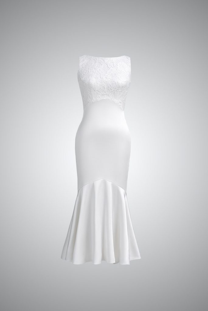 Tea-Length Mermaid Dress - Viero Bridal